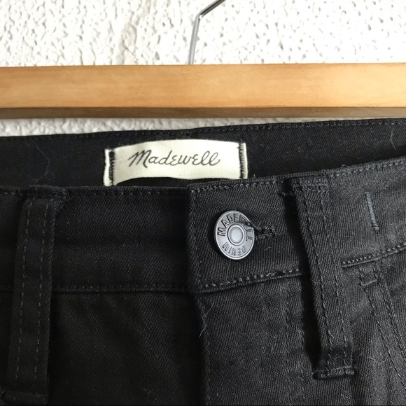 Madewell 9" High-Rise Skinny Jeans Velvet‎ Tuxedo Stripe Edition Size 27 - Picture 6 of 9